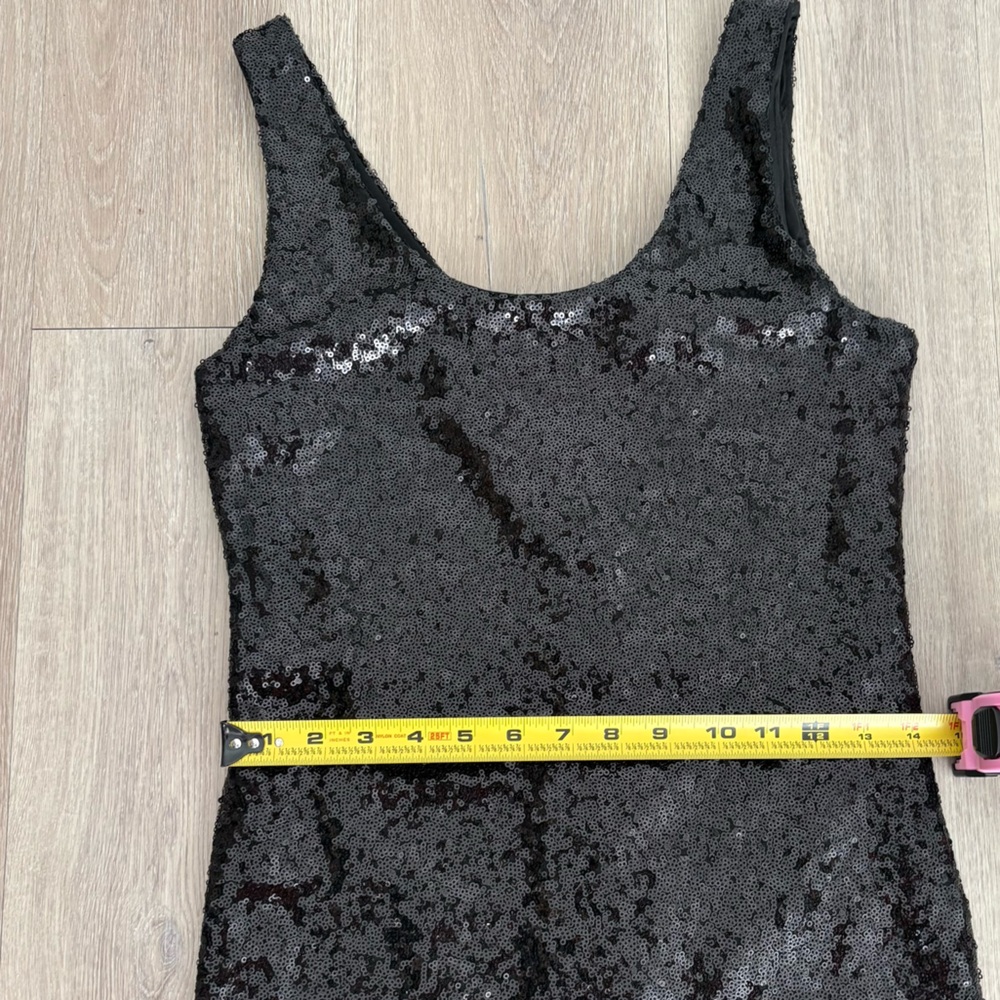 Rue21 Womens Dress Black Medium Sequin Metallic Statement Piece Midi - Picture 12 of 13